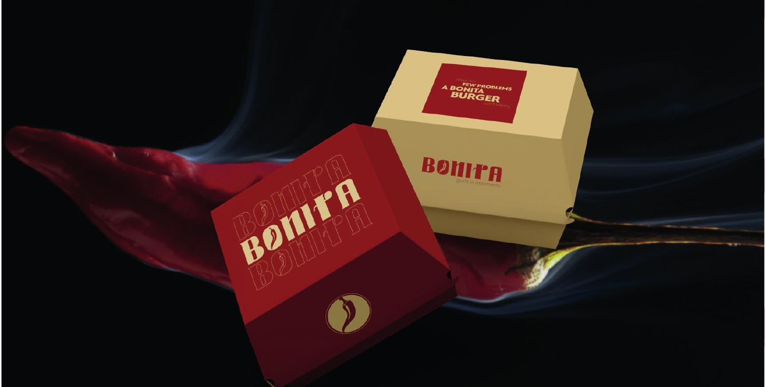 Packaging burger Bonita