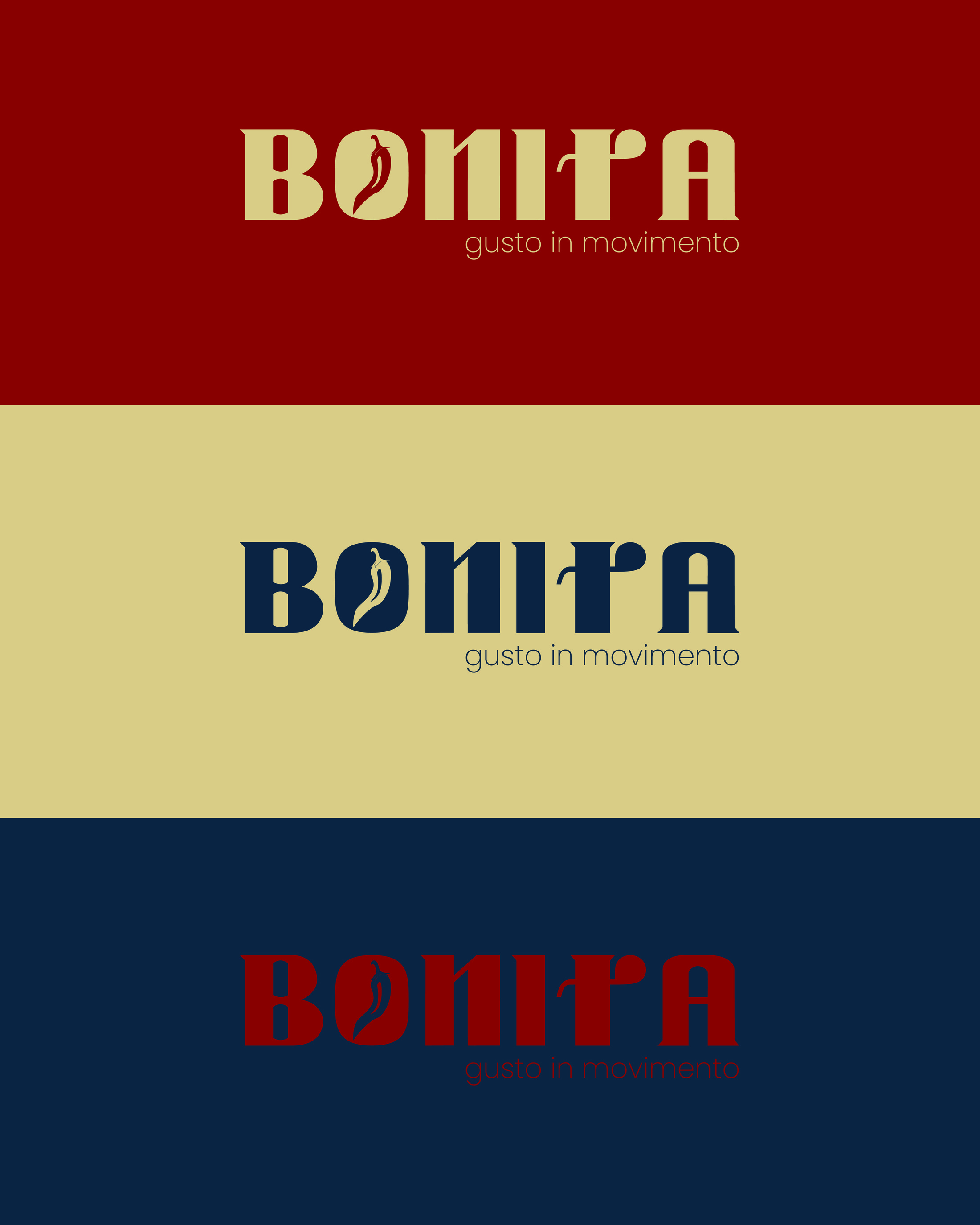 Logo Bonita nelle sue varianti colore